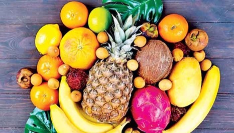 Fresh tropical fruits from Sri Lanka